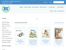 Tablet Screenshot of betterbabybums.com